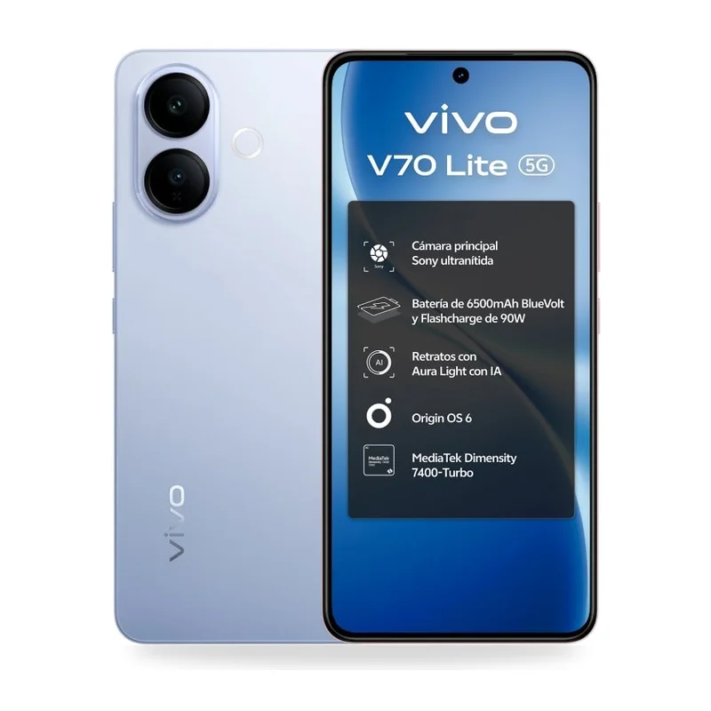 Smartphone Vivo V70 Lite 6GB/ 256GB/ 6.77"/ 5G/ Azul