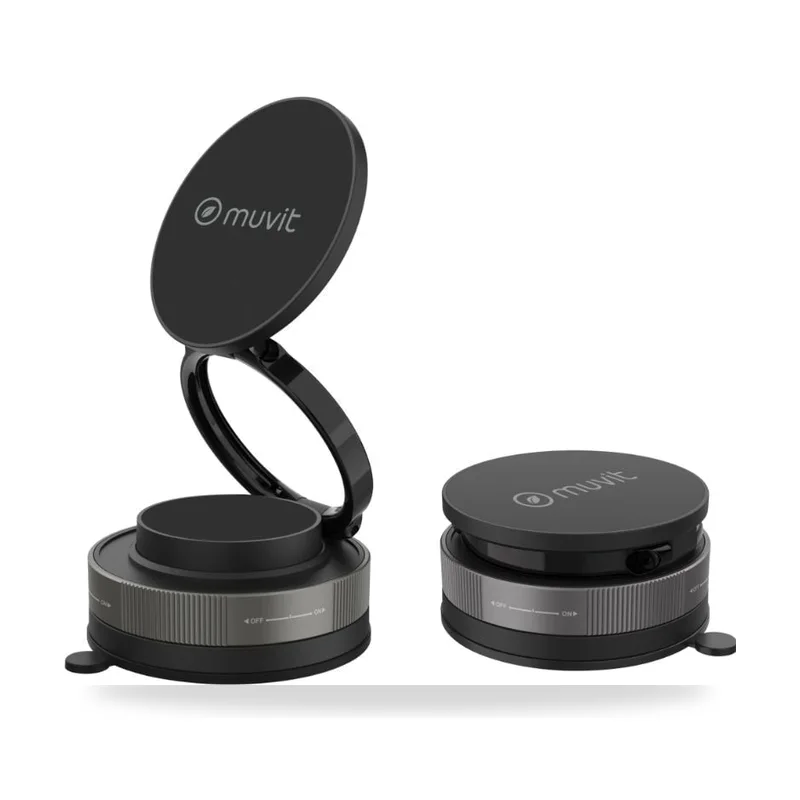 Soporte de Smartphone para Coche Muvit For Change/ Negro