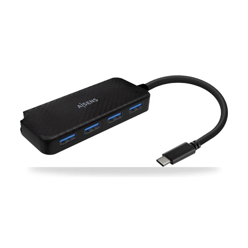 Hub USB Tipo-C Aisens/ 4xUSB
