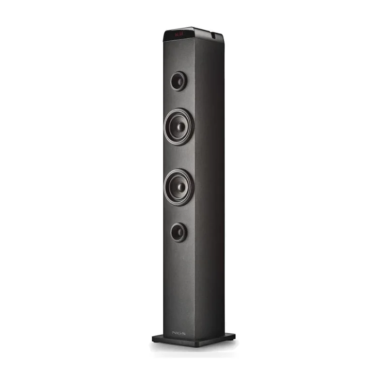 Torre de Sonido con Bluetooth NGS SKY CHARM PRO/ 80W/ 2.0/ Negra