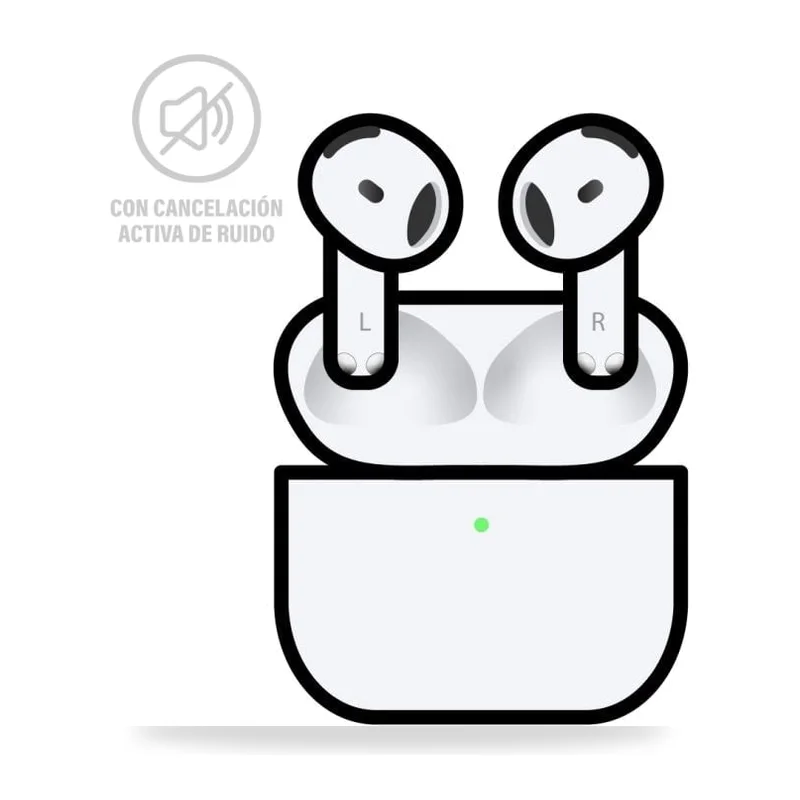 Auriculares Bluetooth Apple Airpods V4 4a Generacion/ Cancelacion de Ruido