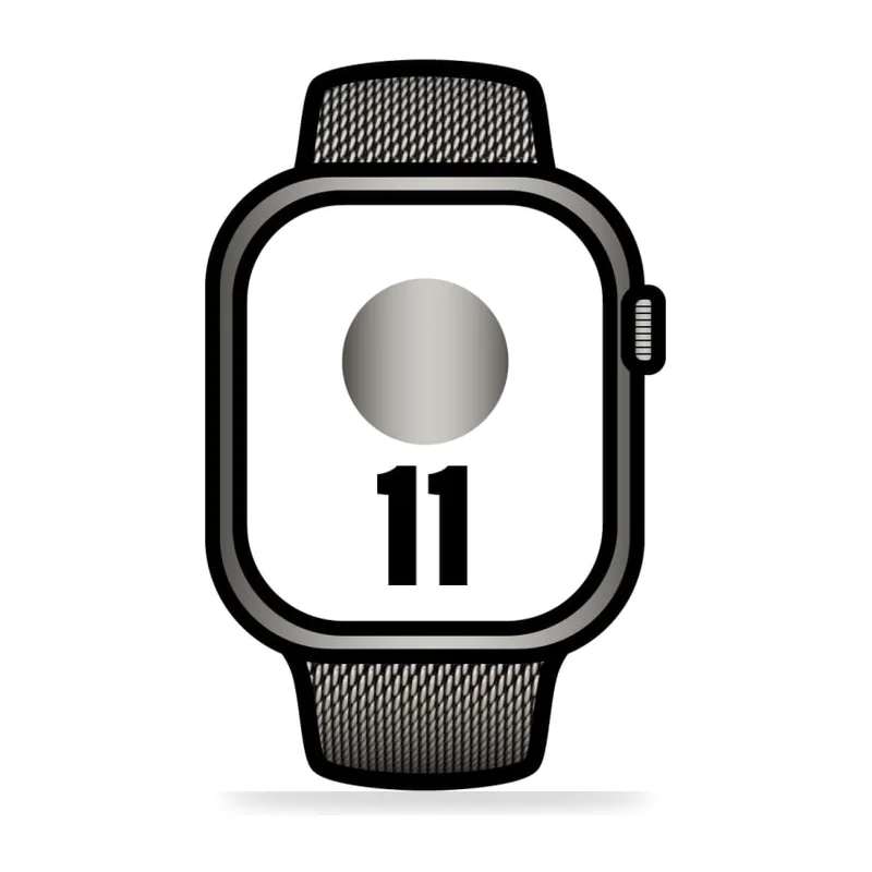 Apple Watch Series 11/ GPS / Cellular/ 46mm/ Titanio Natural/ Correa Milanese Natural S/M