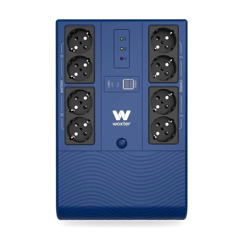 SAI Línea Interactiva Woxter Multibase UPS 1200 VA/ 1200VA-720W/ 8 Salidas/ Formato Torre
