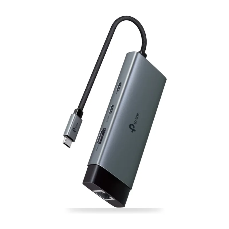 Docking USB Tipo-C TP-Link/ 1xUSB Tipo-C/ 2xUSB/ 1xHDMI 4K/ 1xRJ45/ 1xUSB Tipo-C PD/ Gris
