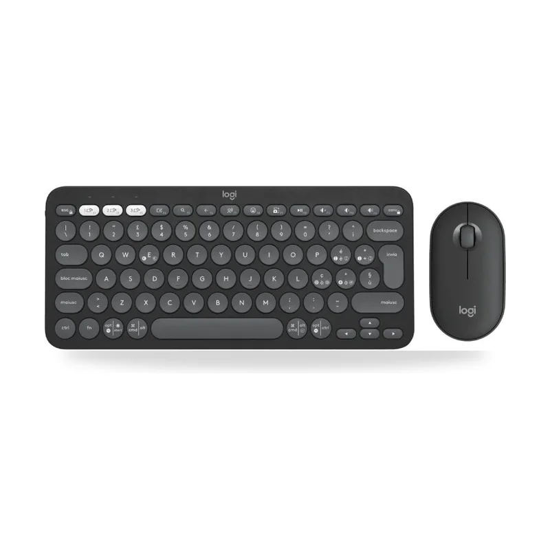 Teclado y Ratón Inalámbricos Logitech Pebble 2 Combo
