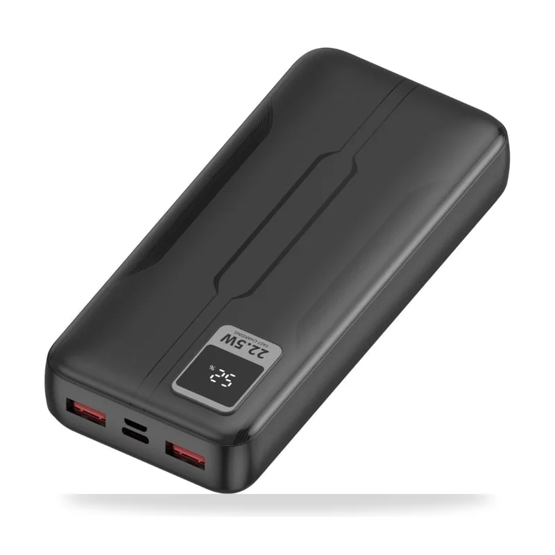 Powerbank 20000mAh Leotec/ 22.5W/ Negra
