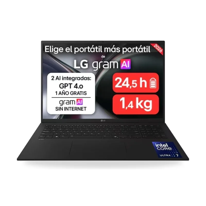 Portátil LG Gram Intel Core Ultra 7-258V