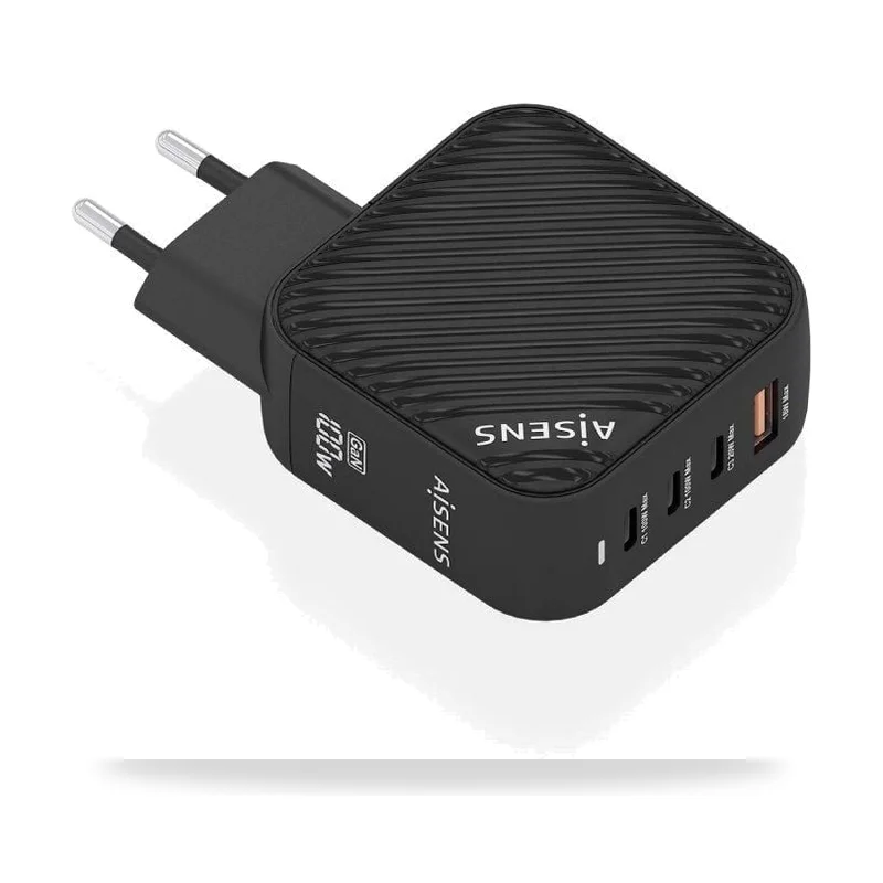 Cargador de Pared GaN Aisens/ 3xUSB Tipo-C/ 1x USB/ 100W