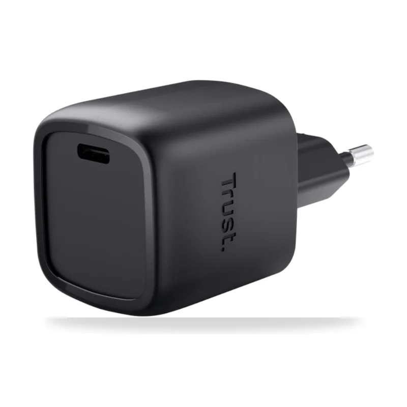 Cargador de Pared GaN Trust Maxo 30W/ 1xUSB Tipo-C/ 30W