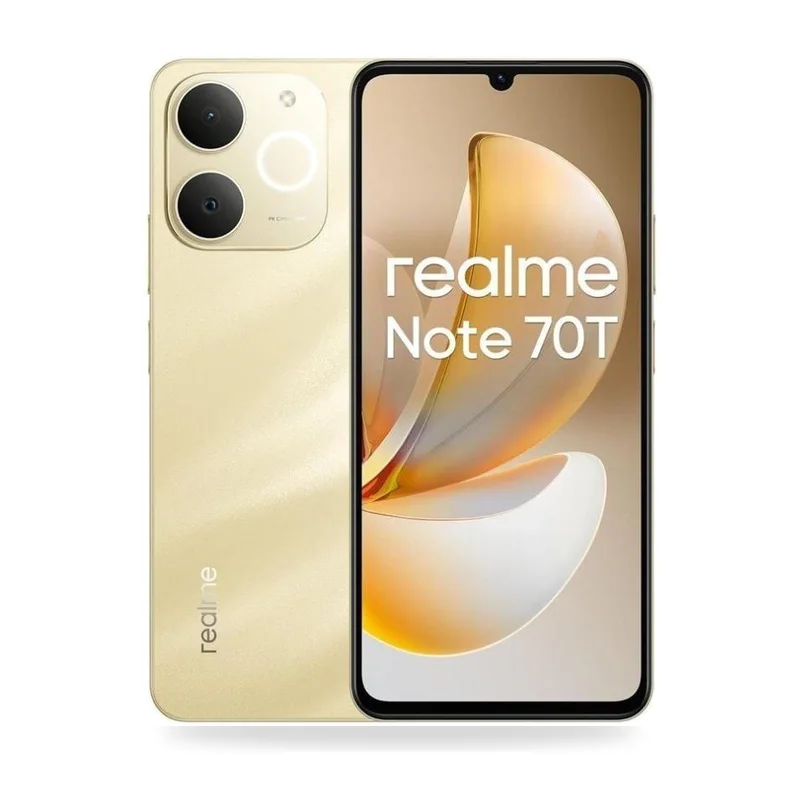 Smartphone Realme Note 70T 4GB/ 256GB/ 6.74"/ Dorado Playa