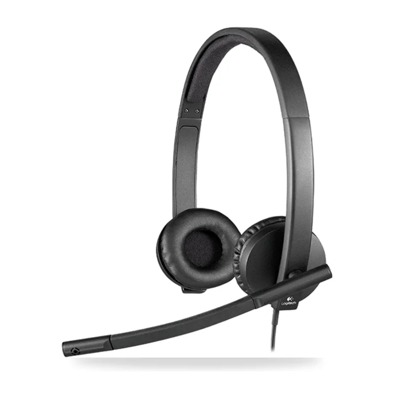 Auriculares Logitech/ con Micrófono/ USB/ Negros