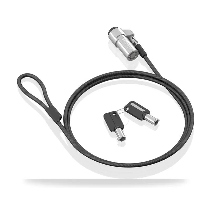 Cable de Seguridad Tipo NANO para Portátiles Aisens ASLK-D45K06-BK/ 1.5m