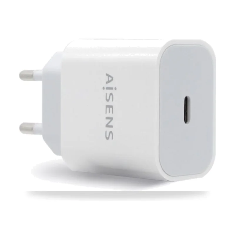 Cargador de Pared Aisens A110-0537/ 1xUSB Tipo-C/ 20W