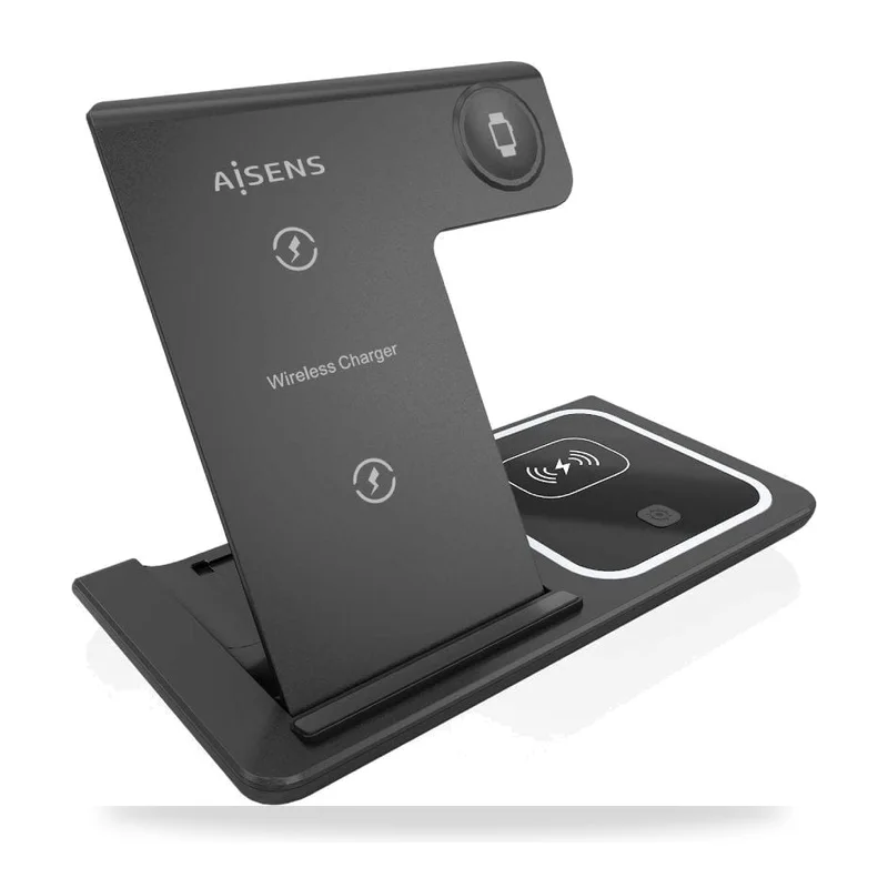 Base de carga Inalámbrica Aisens ASCH-15W3WC043-BK/ 15W