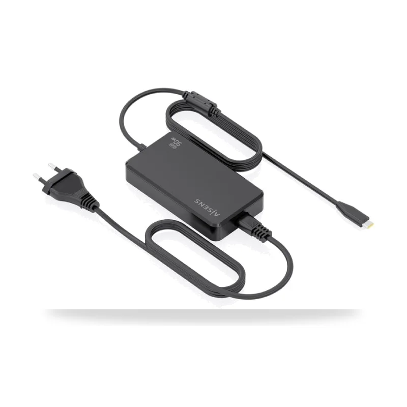 Cargador de Portátil GaN Aisens ASCH-1PD90D069-BK/ 1xUSB Tipo-C/ 90W/ Automático/ Voltaje 5-20V