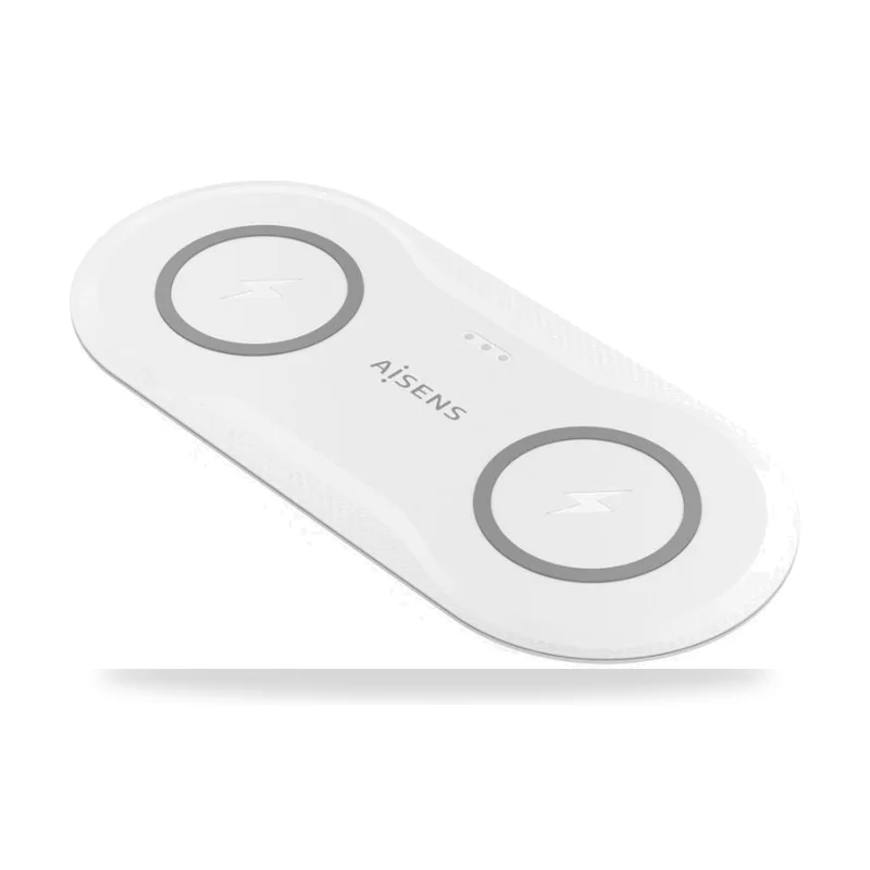 Base de carga Inalámbrica Aisens ASCH-15W2WC059-W/ 15W/ Blanco