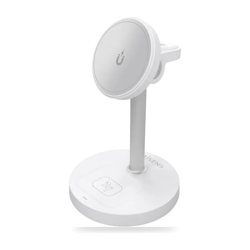 Base de carga Inalámbrica Aisens ASCH-15W3WC065-W/ 15W/ Blanco