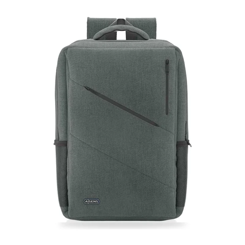 Mochila Aisens Urbana y de Oficina ASBG-BP085-GR para Portátiles hasta 15.6"/ Gris