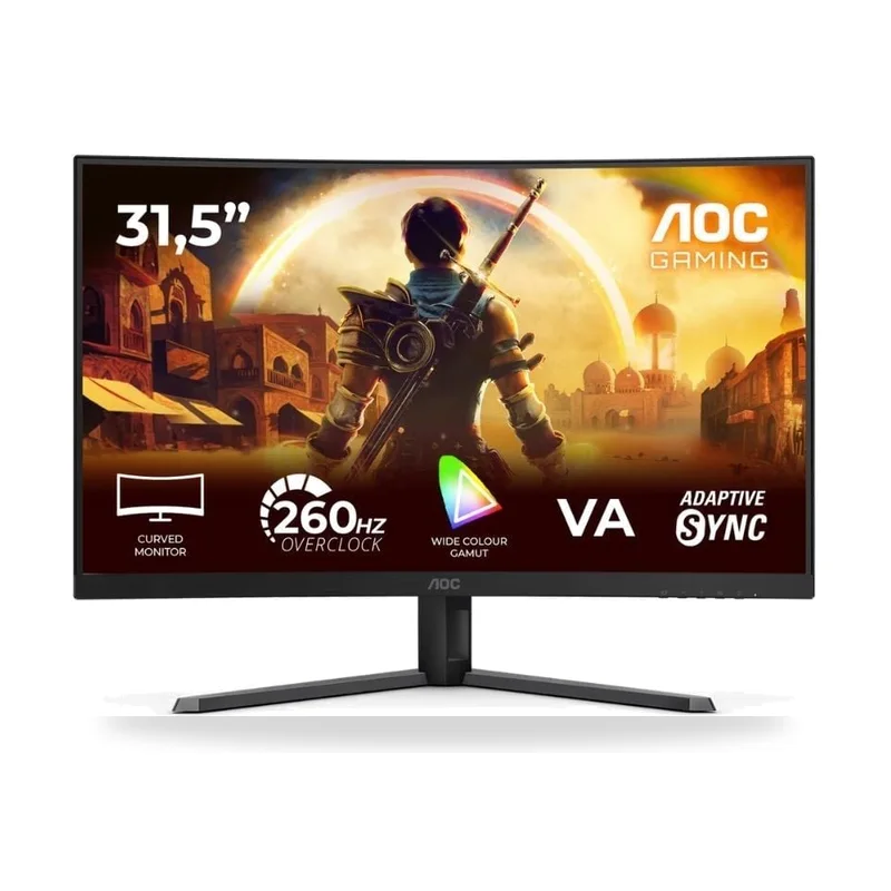 Monitor Gaming Curvo AOC C32G42ZE 31.5"/ Full HD/ 0.3ms/ 240Hz/ VA/ Negro