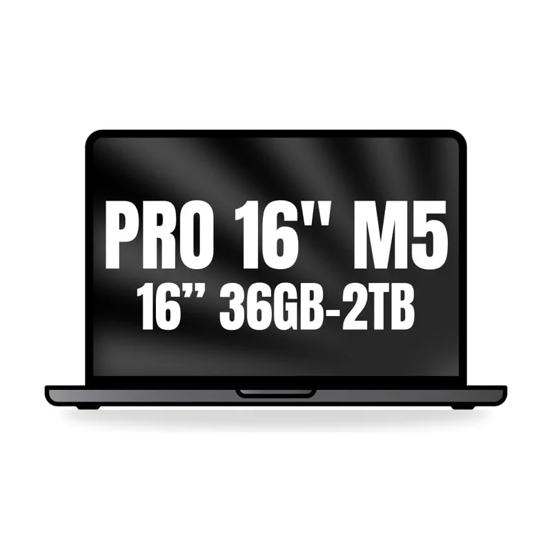 Apple Macbook Pro 16"/ M5 Max 18-Core CPU/ 36GB/ 2TB SSD/ 32-Core GPU/ Negro Espacial