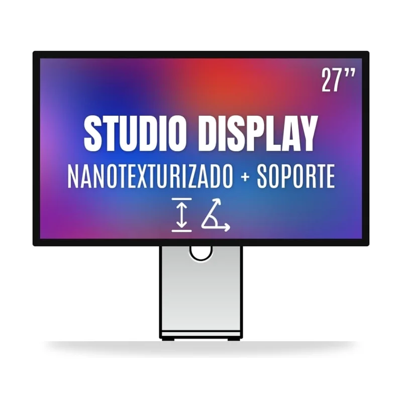 Apple Studio Display 27"/ Cristal Nano texturizado/ Soporte con altura e inclinación ajustable