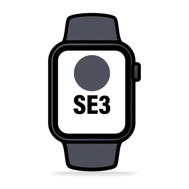 Apple Watch SE3/ GPS/ Cellular/ 44mm/ Caja de Aluminio Medianoche/ Correa Deportiva Medianoche M/L