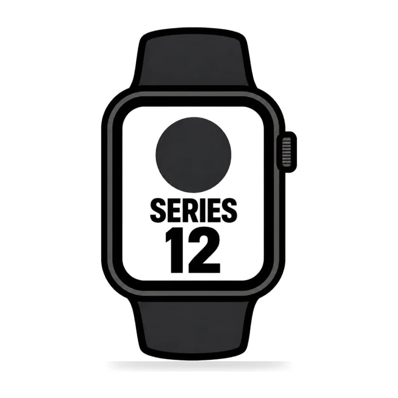 Apple Watch Series 12/ GPS/ Cellular/ 42mm/ Negro/ Correa Deportiva Negra (S/M)