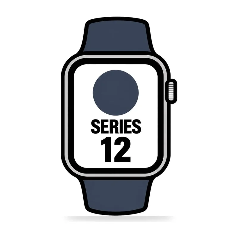 Apple Watch Series 12/ GPS/ Cellular/ 46mm/ Gris Espacial/ Correa Deportiva Azul Marino (M/L)