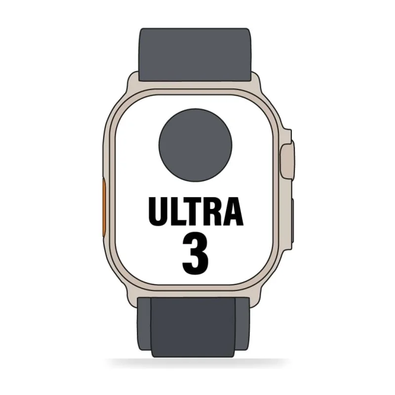 Apple Watch Ultra 3/ GPS/ Cellular/ 49mm/ Caja Titanio Negro/ Correa Loop Alpine Negra S