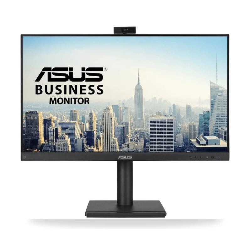 Monitor Profesional Asus BE249QFK 24"/ Full HD/ Webcam/ Multimedia/ Regulable en altura/ Negro