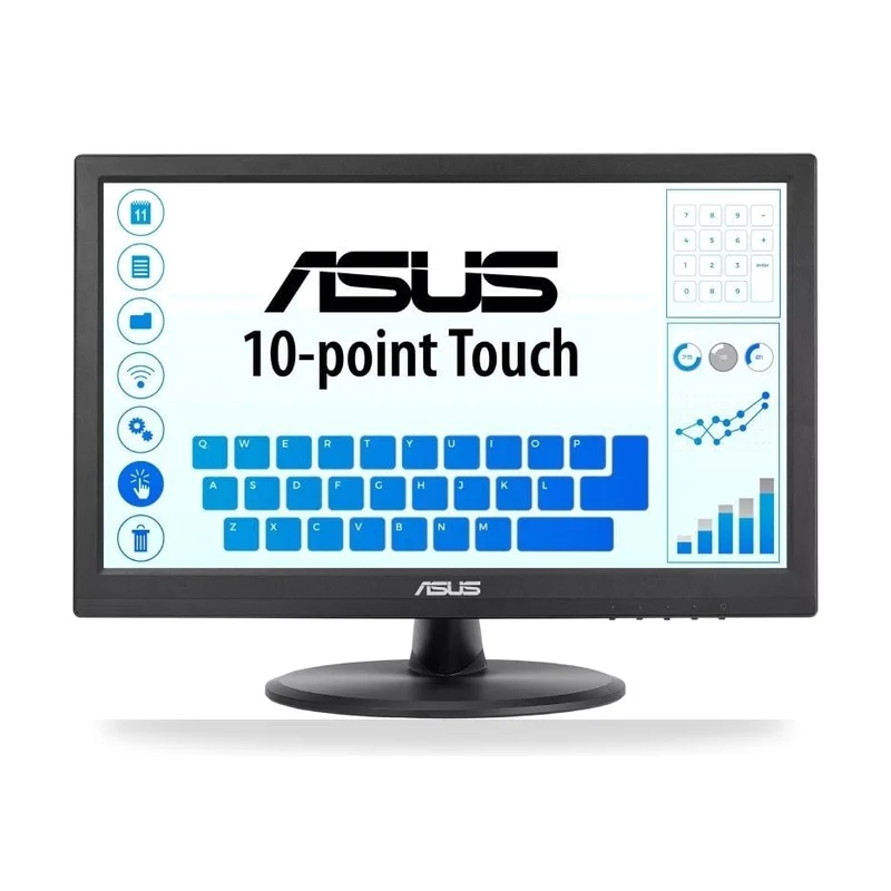 Monitor Profesional Táctil Asus VT169HE 15.6"/ Full HD/ Negro