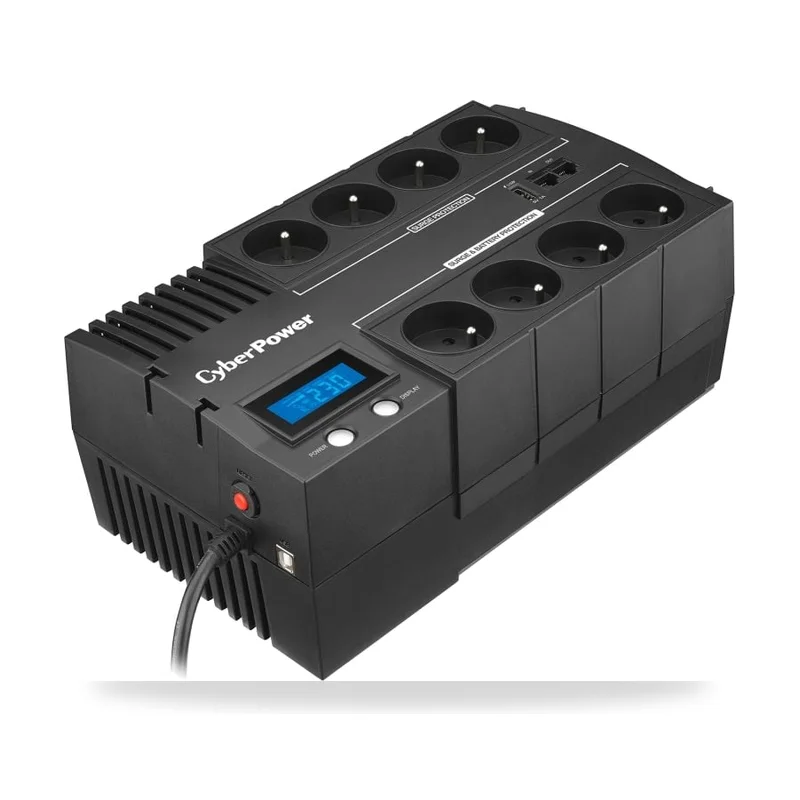 SAI Línea Interactiva Cyberpower BR700ELCD/ 700VA-420W/ 8 Salidas/ Formato Bloque