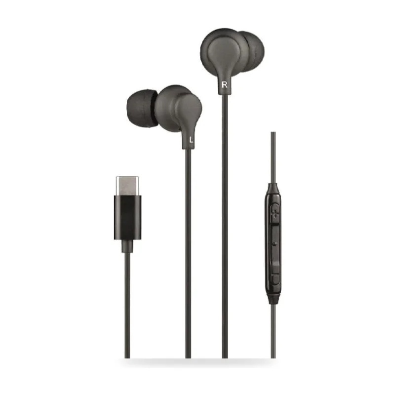 Auriculares Intrauditivos Daewoo DW2015/ con Micrófono/ USB Tipo-C/ Negros