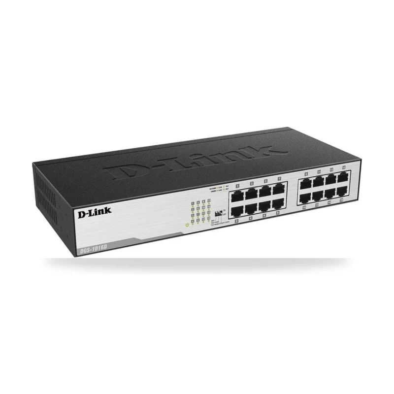 Switch D-Link DGS-1016D 16 Puertos/ RJ-45 Gigabit 10/100/1000