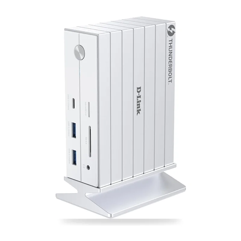 Docking Thunderbolt 4 D-Link DUF-E01/E/ 5xUSB/ 2xUSB Tipo-C/ 2xThunderblot/ 1xDisplayPort/ 1xHDMI 4K/ 1xRJ45/ 1xJack 3.5/ 1xLector de Tarjetas/ Blanco
