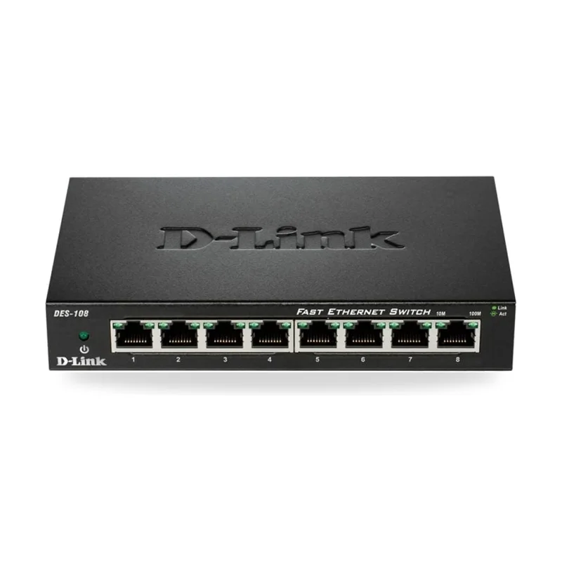Switch D-Link DES-108 8 Puertos/ RJ-45 10/100