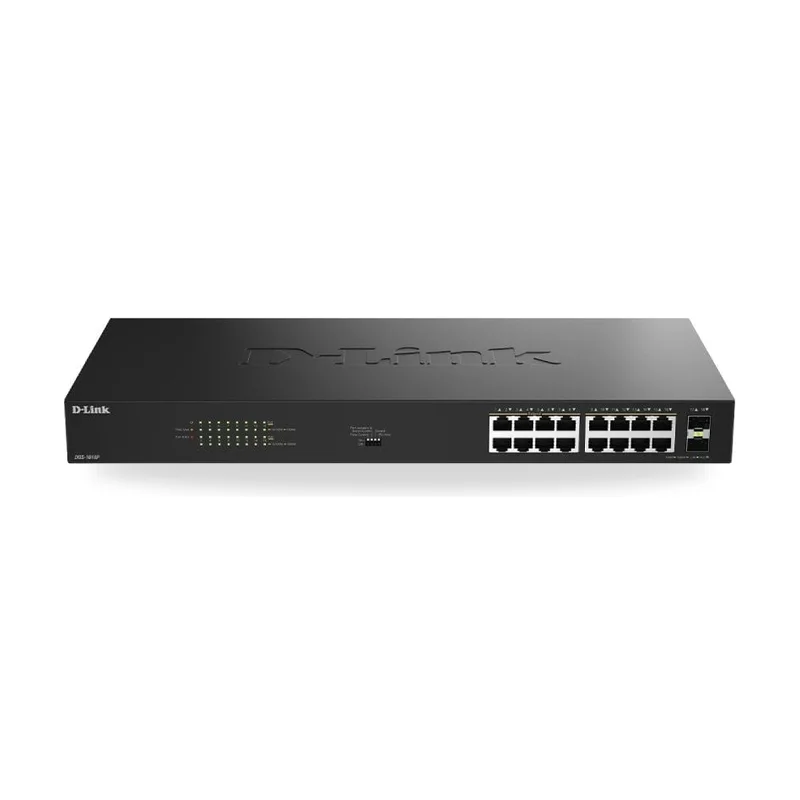 Switch D-Link DGS-1018P/E 18 Puertos/ RJ-45 Gigabit 10/100/1000 PoE/ SFP