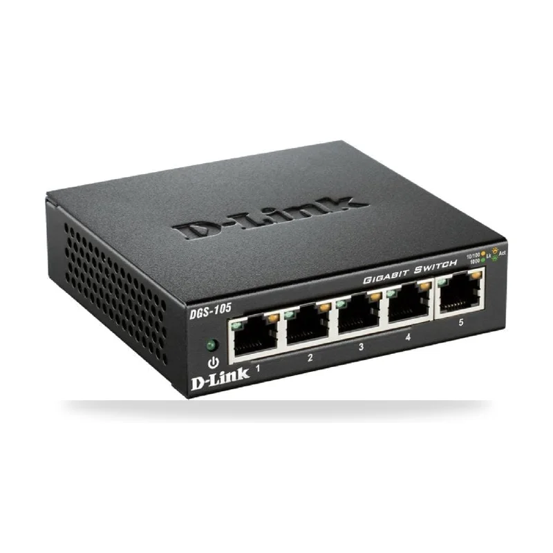 Switch D-Link DGS-105 5 Puertos/ RJ-45 10/100/1000