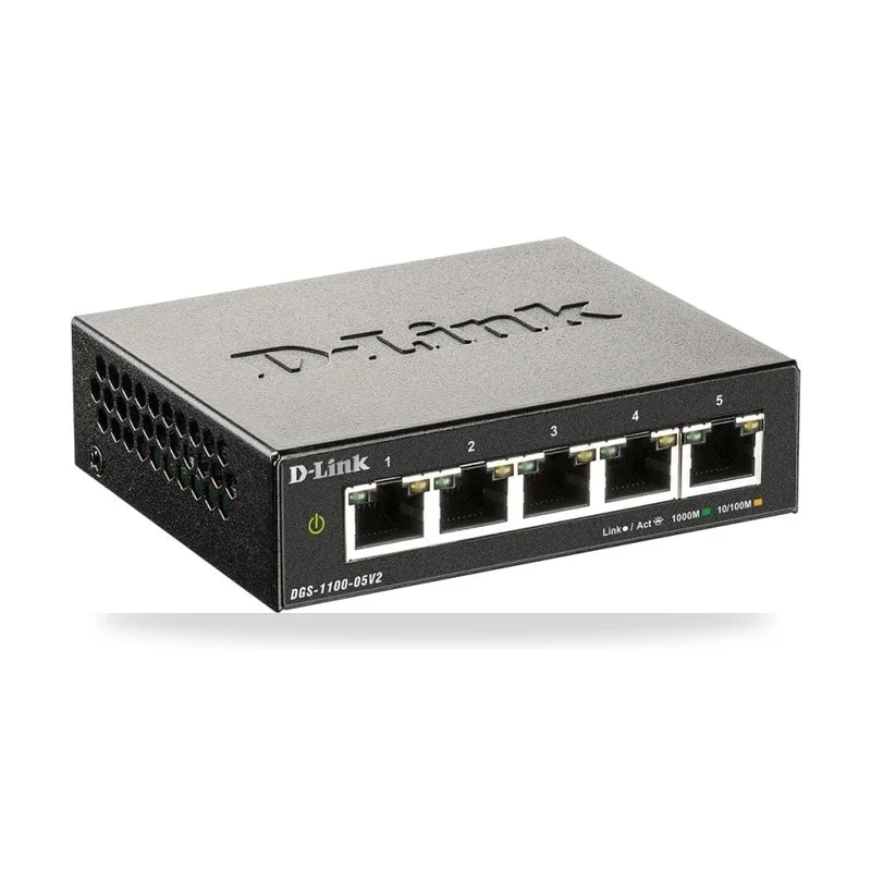 Switch D-Link DGS-1100-05V2 5 Puertos/ RJ-45 10/100/1000
