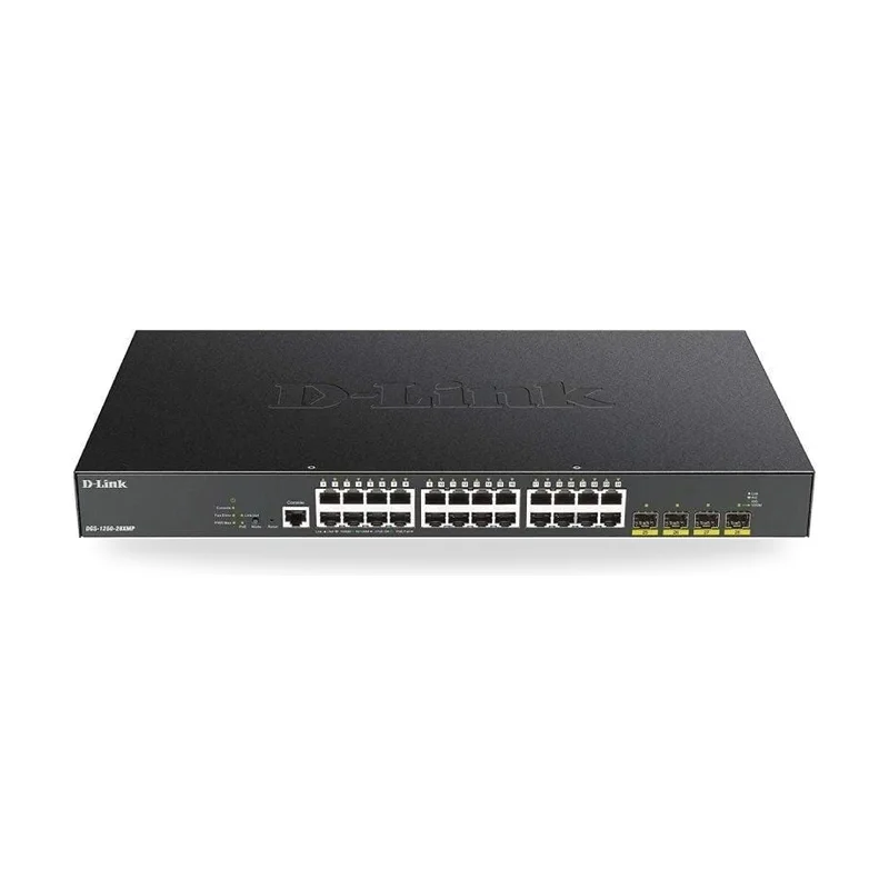 Switch Gestionable D-Link Smart DGS-1250-28XMP 28 Puertos/ RJ-45 10/100/1000 PoE/ SFP