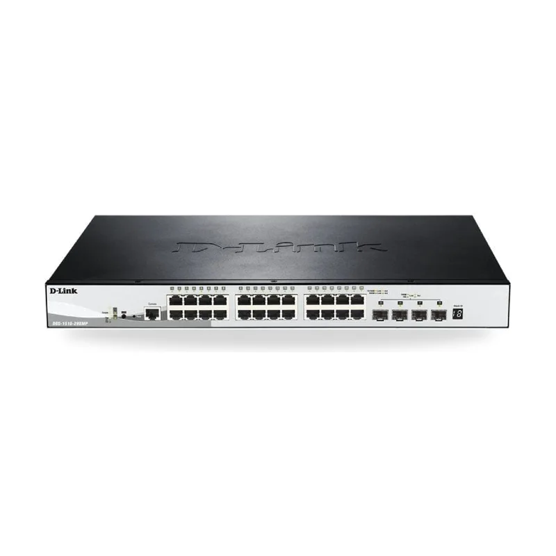 Switch D-Link DGS-1510-28XMP 28 Puertos/ Gigabit 10/100/1000 PoE/ SFP