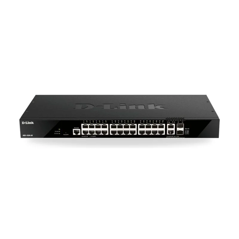 Switch Gestionable D-Link DGS-1520-28/E 24 Puertos/ RJ-45 10/100/1000/ SFP