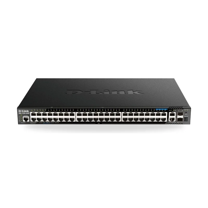 Switch Gestionable D-Link DGS-1520-52MP/E 52 Puertos/ RJ-45 2.5Gbps/ SFP/ PoE