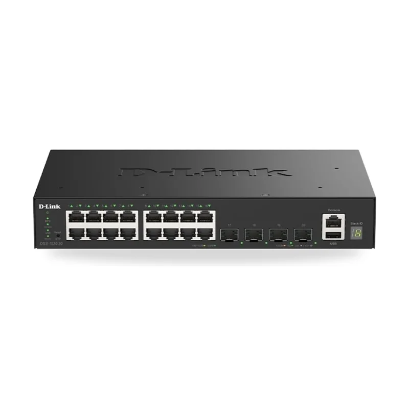 Switch Gestionable D-Link DGS-1530-20/E 16 Puertos/ RJ-45 10/100/1000