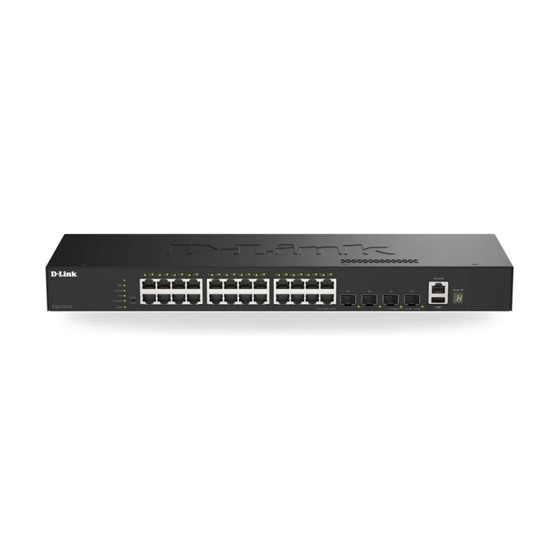 Switch Gestionable D-Link DGS-1530-28/E 24 Puertos/ RJ-45 10/100/1000/ SFP