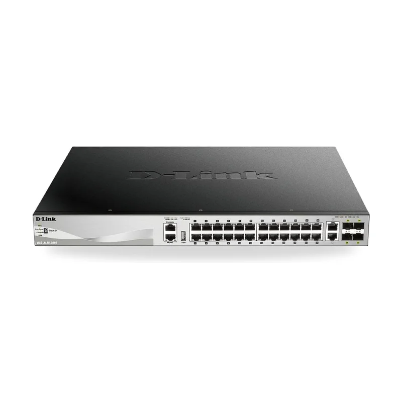 Switch Gestionable D-Link DGS-3130-30PS/E 26 Puertos/ RJ-45 10/100/1000/ SFP