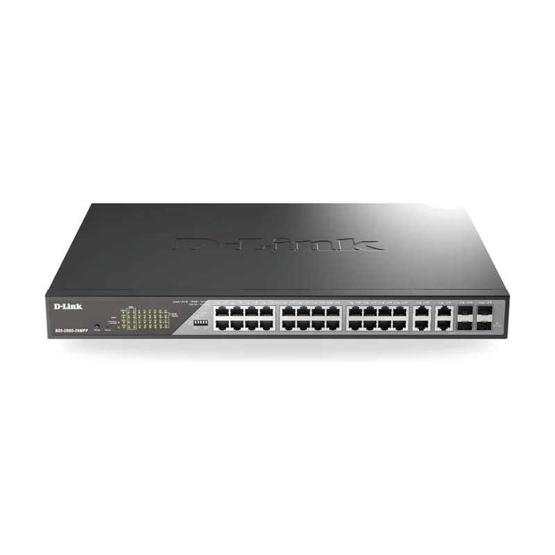 Switch Gestionable D-Link DSS-200G-28MPP 24 Puertos/ RJ-45 10/100/1000/ PoE++/ SFP