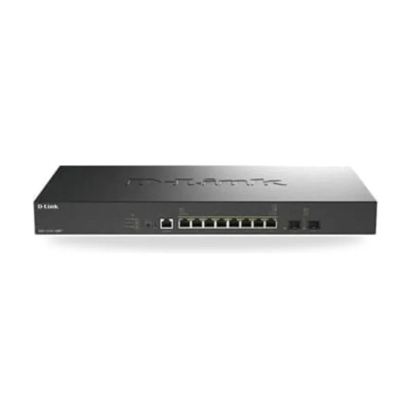 Switch Gestionable D-Link DXS-1210-10MP/E 8 Puertos/ RJ-45 100/1000/2.5G/5G/10G/ PoE+/ SFP