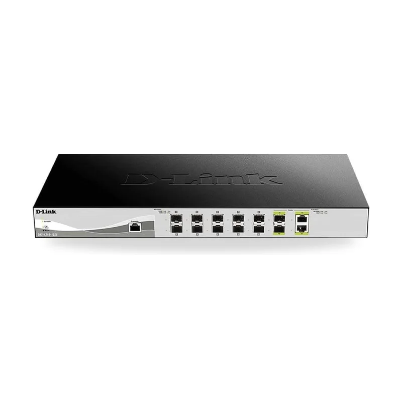 Switch Gestionable D-Link DXS-1210-12SC 10 Puertos SFP+/ 10G Ethernet 10/100/1000/ SFP
