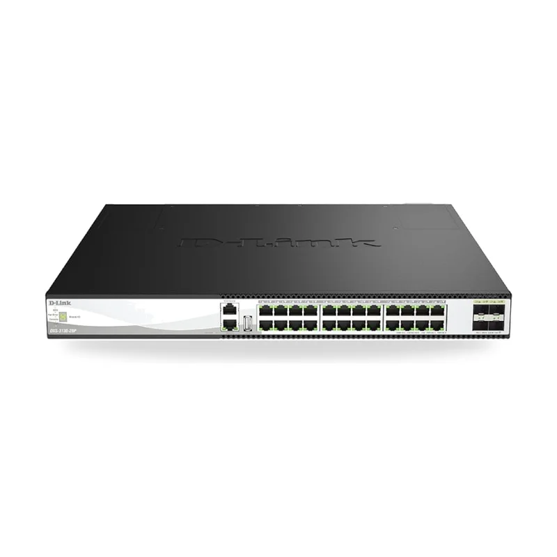 Switch Gestionable D-Link DXS-3130-28P/E 24 Puertos/ RJ-45 10/100/1000/ SFP/ PoE
